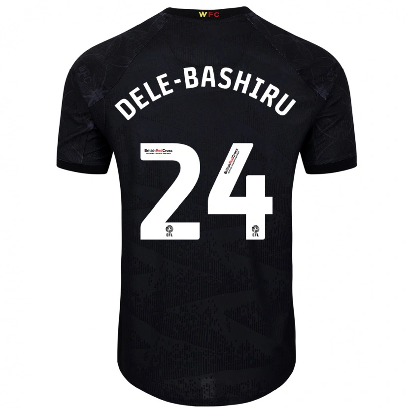 Danxen Kinder Tom Dele-Bashiru #24 Schwarz Weiß Auswärtstrikot Trikot 2024/25 T-Shirt