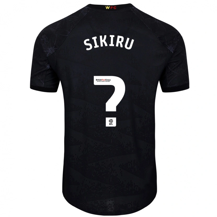 Danxen Kinder Prince Sikiru #0 Schwarz Weiß Auswärtstrikot Trikot 2024/25 T-Shirt