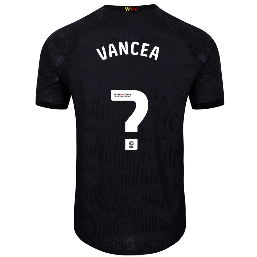 Danxen Kinder Raul Vancea #0 Schwarz Weiß Auswärtstrikot Trikot 2024/25 T-Shirt