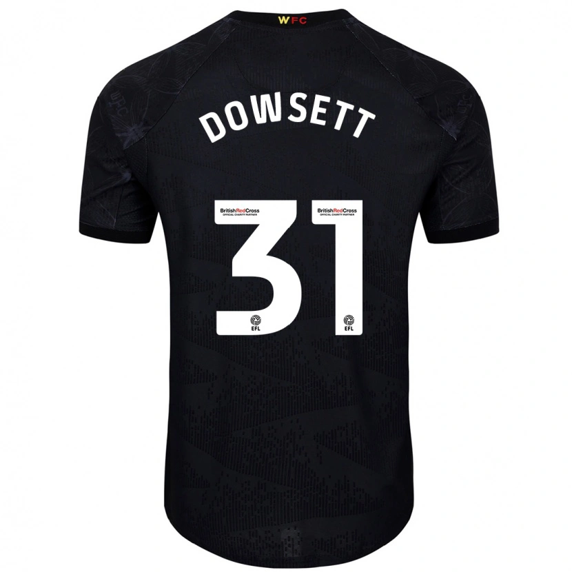Danxen Kinder Rebekah Dowsett #31 Schwarz Weiß Auswärtstrikot Trikot 2024/25 T-Shirt