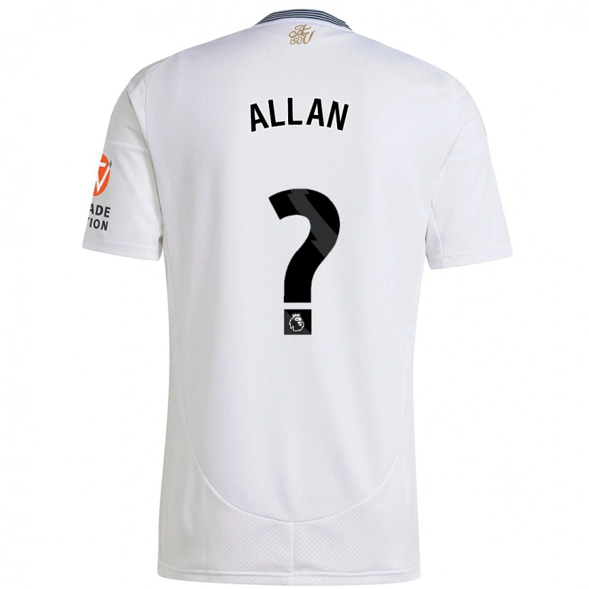 Danxen Kinder Jack Allan #0 Weiß Auswärtstrikot Trikot 2024/25 T-Shirt