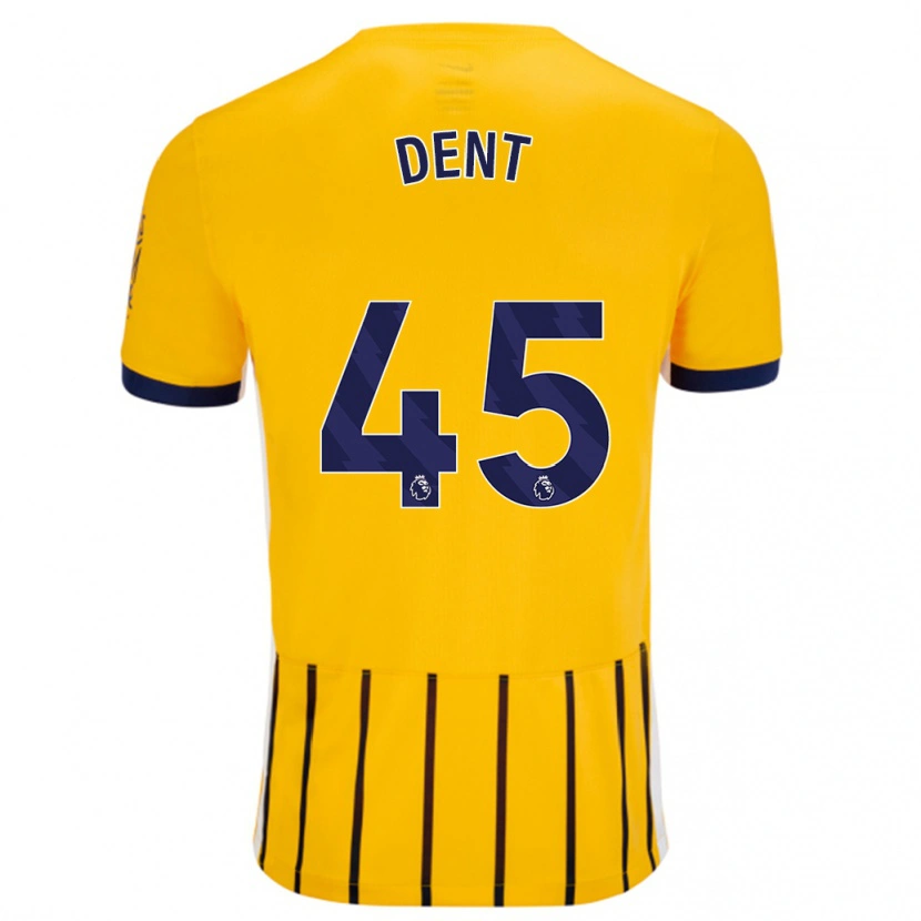 Danxen Kinder Lily Dent #45 Gold Blau Nadelstreifen Auswärtstrikot Trikot 2024/25 T-Shirt