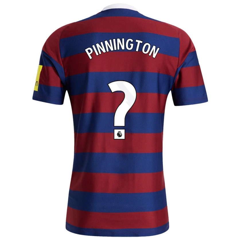 Danxen Kinder Sam Pinnington #0 Burgunderrot Marineblau Auswärtstrikot Trikot 2024/25 T-Shirt