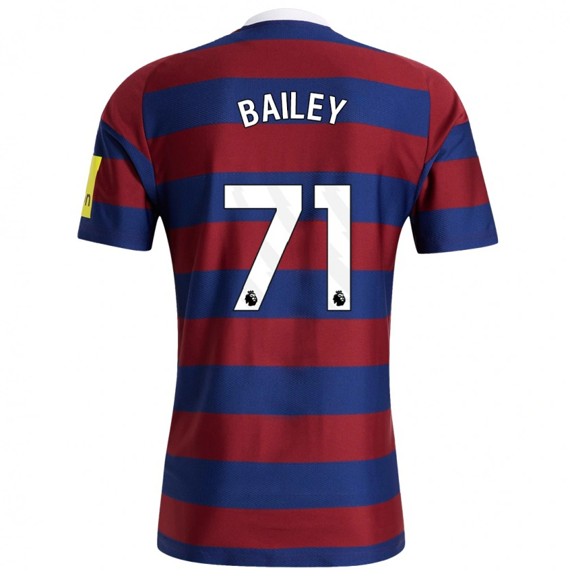 Danxen Kinder Scott Bailey #71 Burgunderrot Marineblau Auswärtstrikot Trikot 2024/25 T-Shirt
