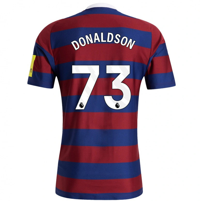 Danxen Kinder Josh Donaldson #73 Burgunderrot Marineblau Auswärtstrikot Trikot 2024/25 T-Shirt