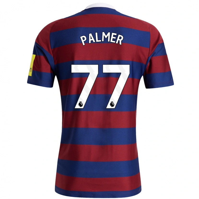 Danxen Kinder Darren Palmer #77 Burgunderrot Marineblau Auswärtstrikot Trikot 2024/25 T-Shirt