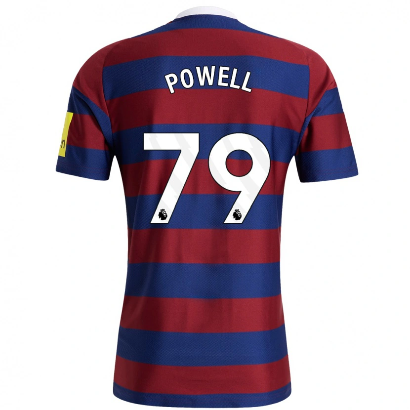 Danxen Kinder Rory Powell #79 Burgunderrot Marineblau Auswärtstrikot Trikot 2024/25 T-Shirt