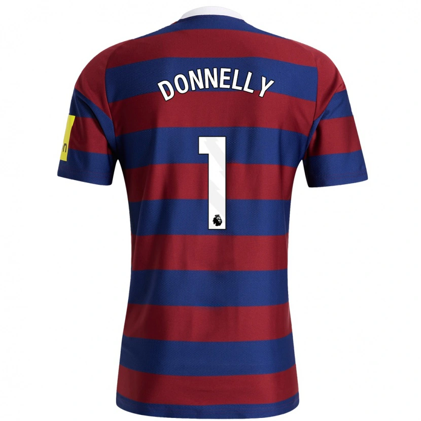 Danxen Kinder Grace Donnelly #1 Burgunderrot Marineblau Auswärtstrikot Trikot 2024/25 T-Shirt