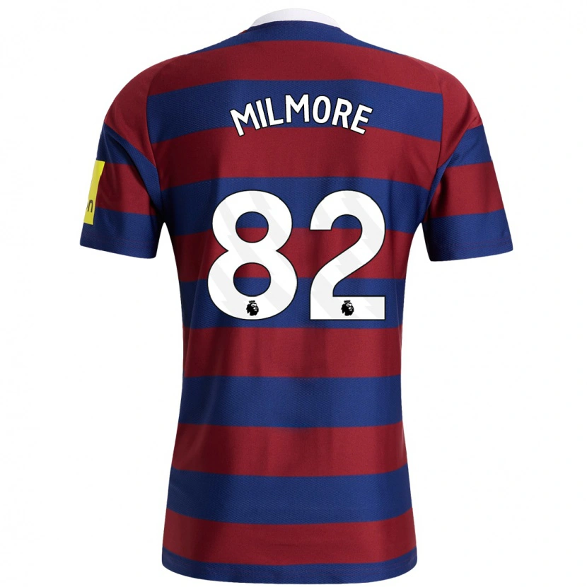 Danxen Kinder Carter Milmore #82 Burgunderrot Marineblau Auswärtstrikot Trikot 2024/25 T-Shirt
