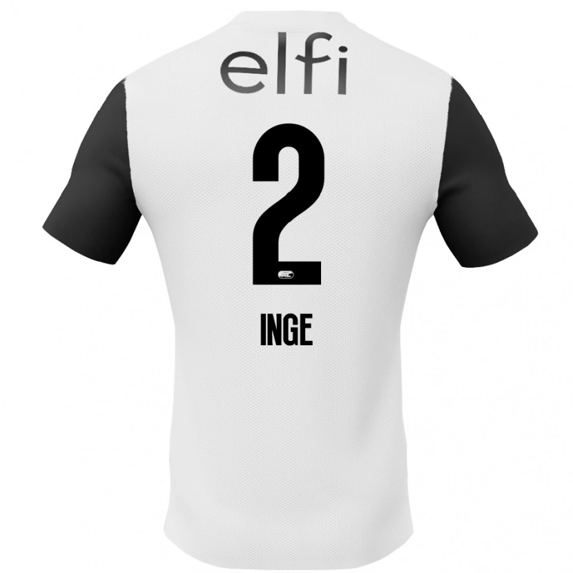 Danxen Kinder Kiani Inge #2 Weiß Schwarz Auswärtstrikot Trikot 2024/25 T-Shirt