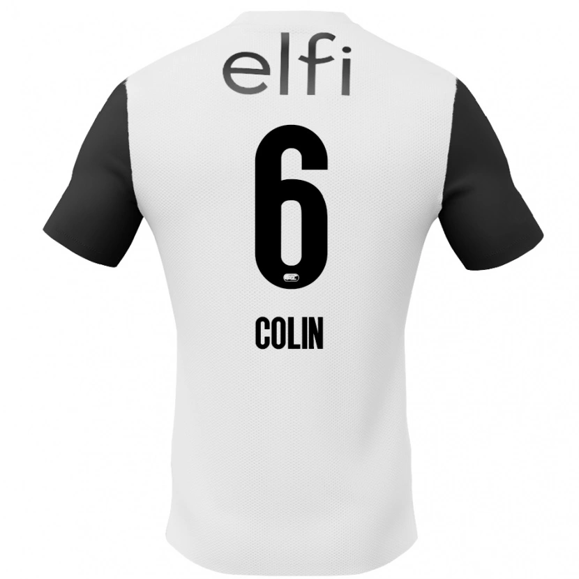 Danxen Kinder Isa Colin #6 Weiß Schwarz Auswärtstrikot Trikot 2024/25 T-Shirt