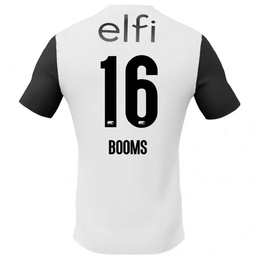 Danxen Kinder Trinette Booms #16 Weiß Schwarz Auswärtstrikot Trikot 2024/25 T-Shirt