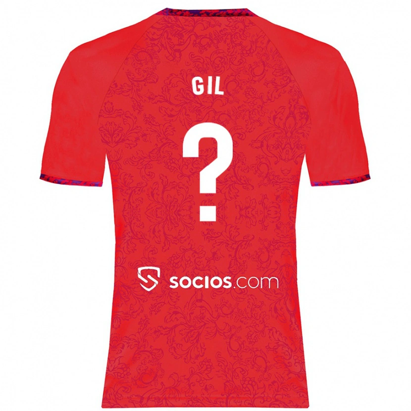 Danxen Kinder Dani Gil #0 Rot Auswärtstrikot Trikot 2024/25 T-Shirt