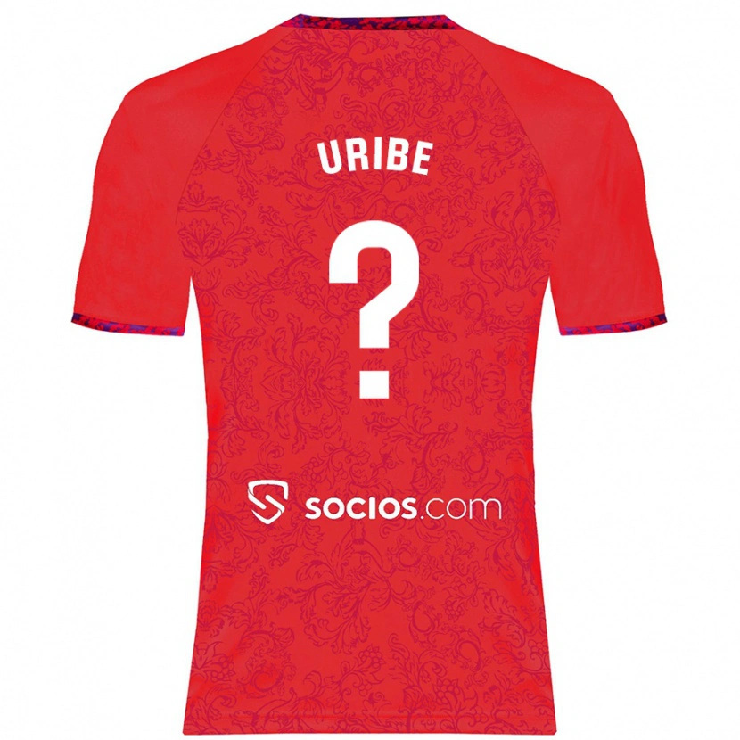 Danxen Kinder Raúl Uribe #0 Rot Auswärtstrikot Trikot 2024/25 T-Shirt