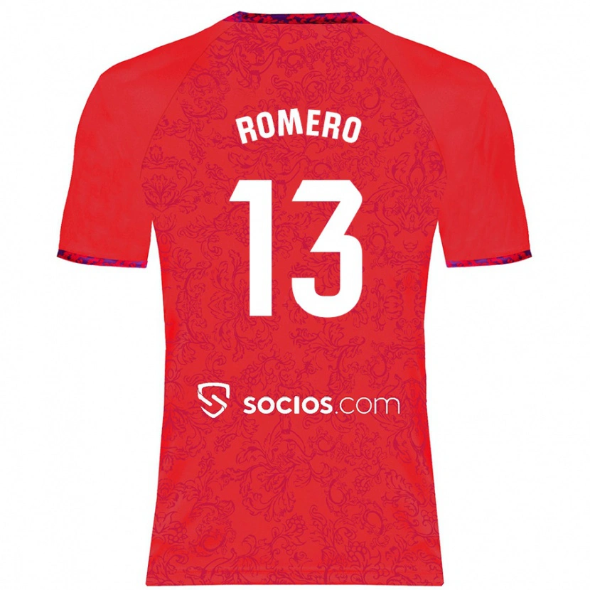 Danxen Kinder Rafael Romero #13 Rot Auswärtstrikot Trikot 2024/25 T-Shirt