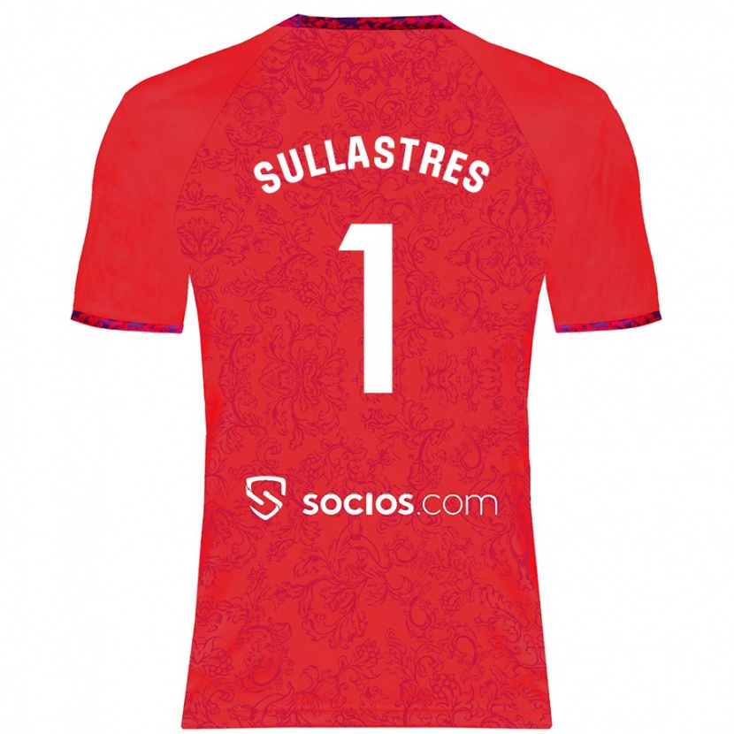 Danxen Kinder Esther Sullastres #1 Rot Auswärtstrikot Trikot 2024/25 T-Shirt