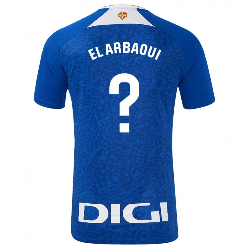 Danxen Kinder Ilyas El Arbaoui #0 Königsblau Auswärtstrikot Trikot 2024/25 T-Shirt