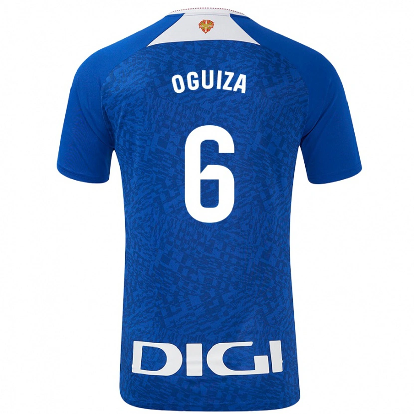 Danxen Kinder Irene Oguiza #6 Königsblau Auswärtstrikot Trikot 2024/25 T-Shirt