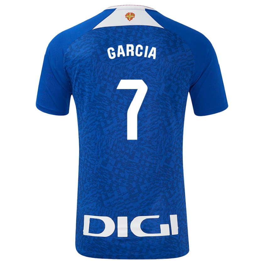 Danxen Kinder Nahikari García #7 Königsblau Auswärtstrikot Trikot 2024/25 T-Shirt