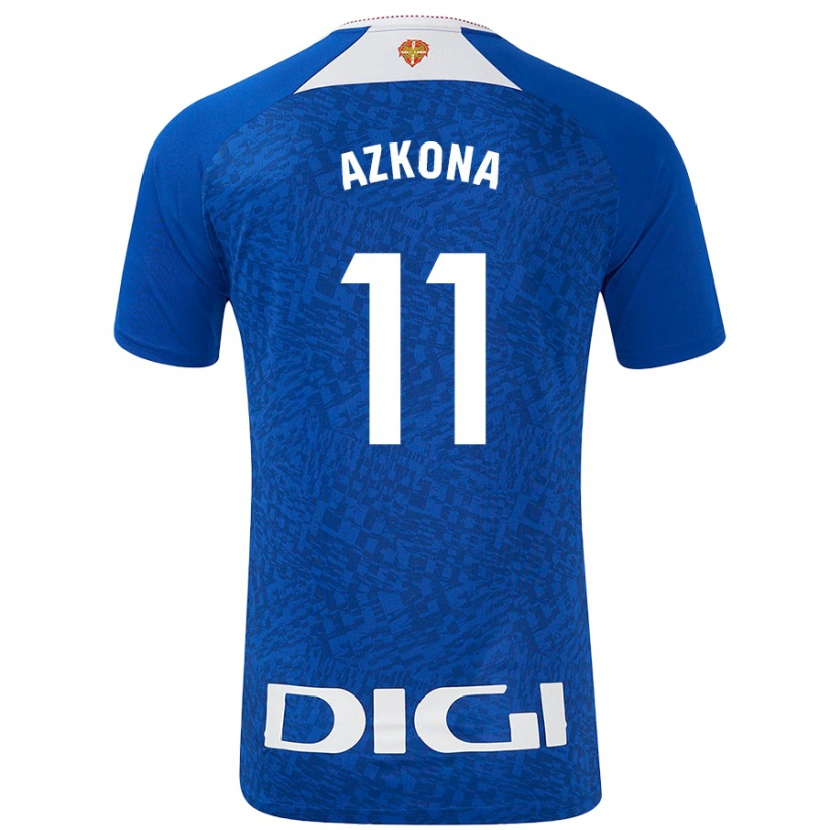 Danxen Kinder Ane Azkona #11 Königsblau Auswärtstrikot Trikot 2024/25 T-Shirt