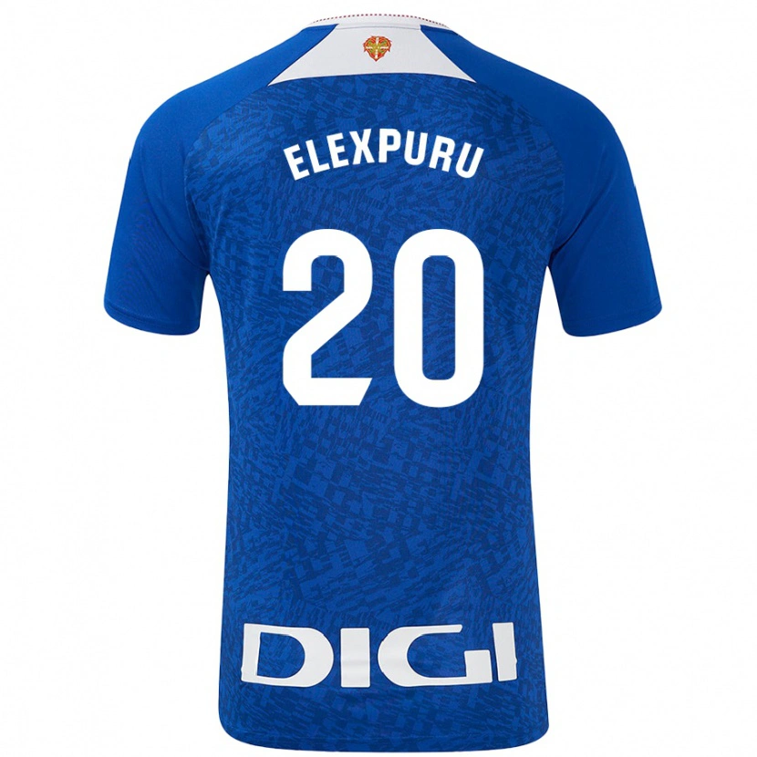 Danxen Kinder Ane Elexpuru #20 Königsblau Auswärtstrikot Trikot 2024/25 T-Shirt