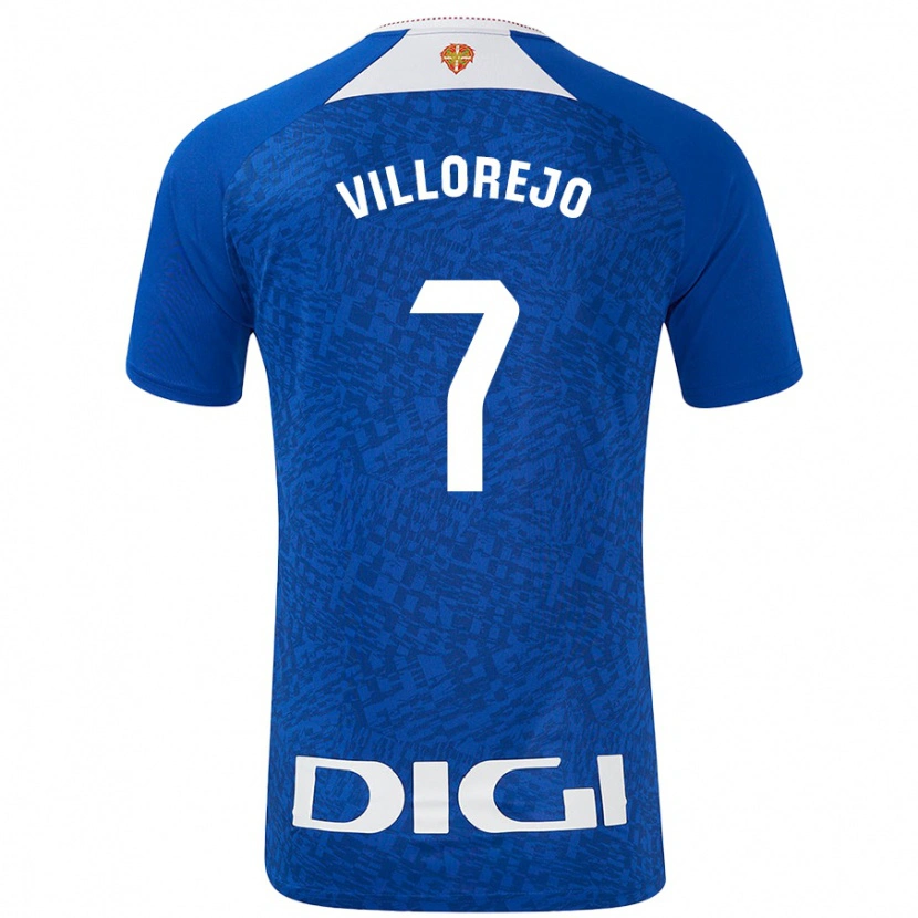 Danxen Kinder Ardaitz Villorejo #7 Königsblau Auswärtstrikot Trikot 2024/25 T-Shirt