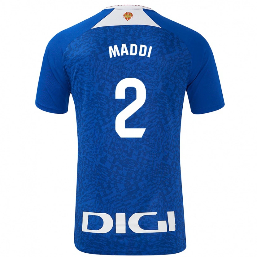 Danxen Kinder Maddi Torre Larrañaga #2 Königsblau Auswärtstrikot Trikot 2024/25 T-Shirt