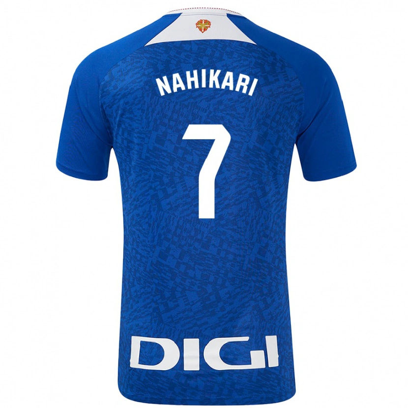 Danxen Kinder Nahikari Garcia Perez #7 Königsblau Auswärtstrikot Trikot 2024/25 T-Shirt