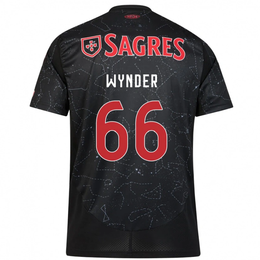 Danxen Kinder Joshua Wynder #66 Schwarz Rot Auswärtstrikot Trikot 2024/25 T-Shirt