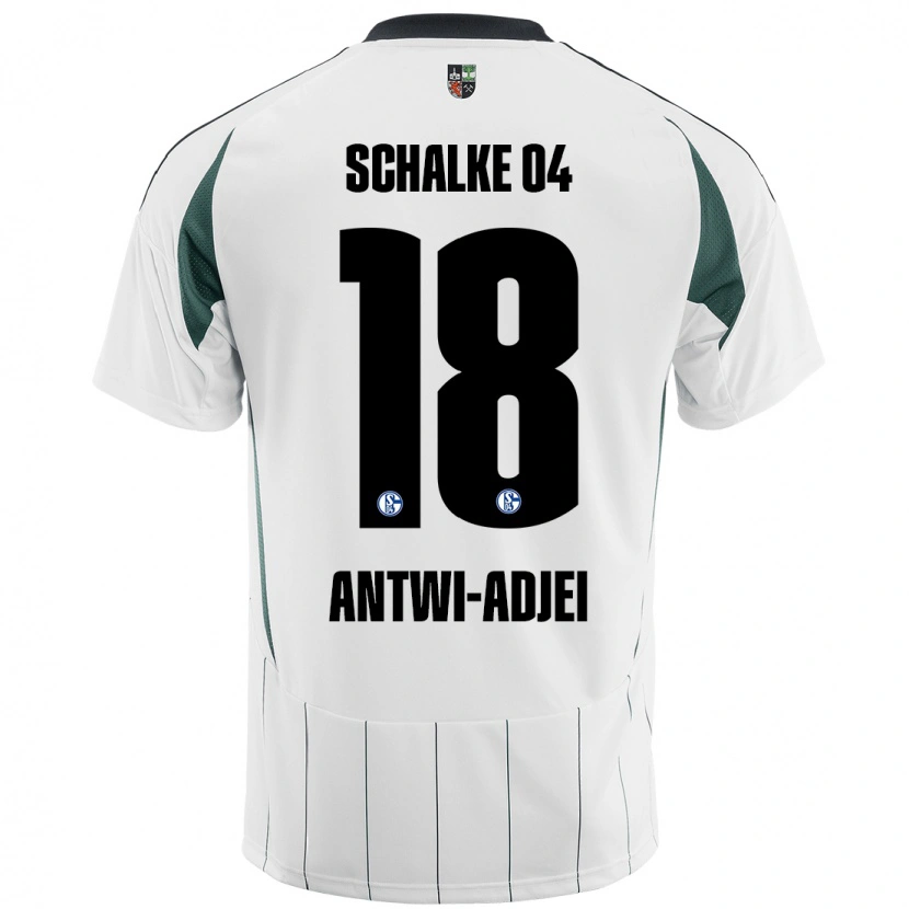 Danxen Kinder Christopher Antwi-Adjei #18 Weiß Grün Auswärtstrikot Trikot 2024/25 T-Shirt