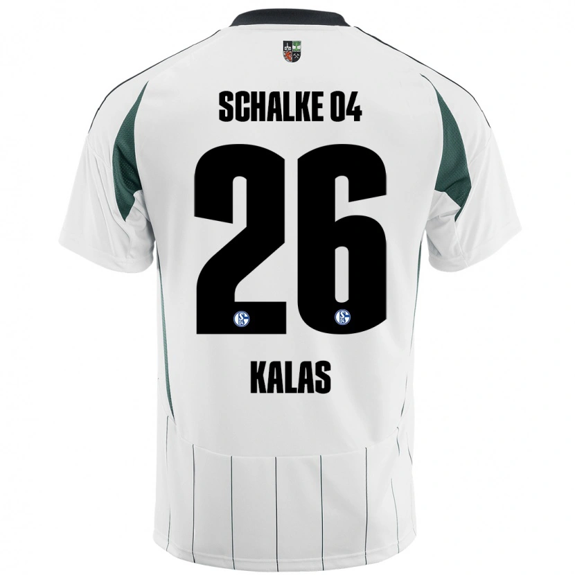 Danxen Kinder Tomas Kalas #26 Weiß Grün Auswärtstrikot Trikot 2024/25 T-Shirt