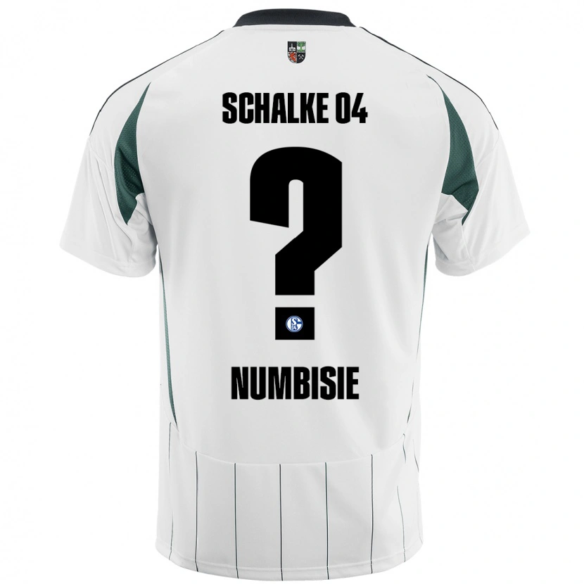 Danxen Kinder Bruno Numbisie #0 Weiß Grün Auswärtstrikot Trikot 2024/25 T-Shirt
