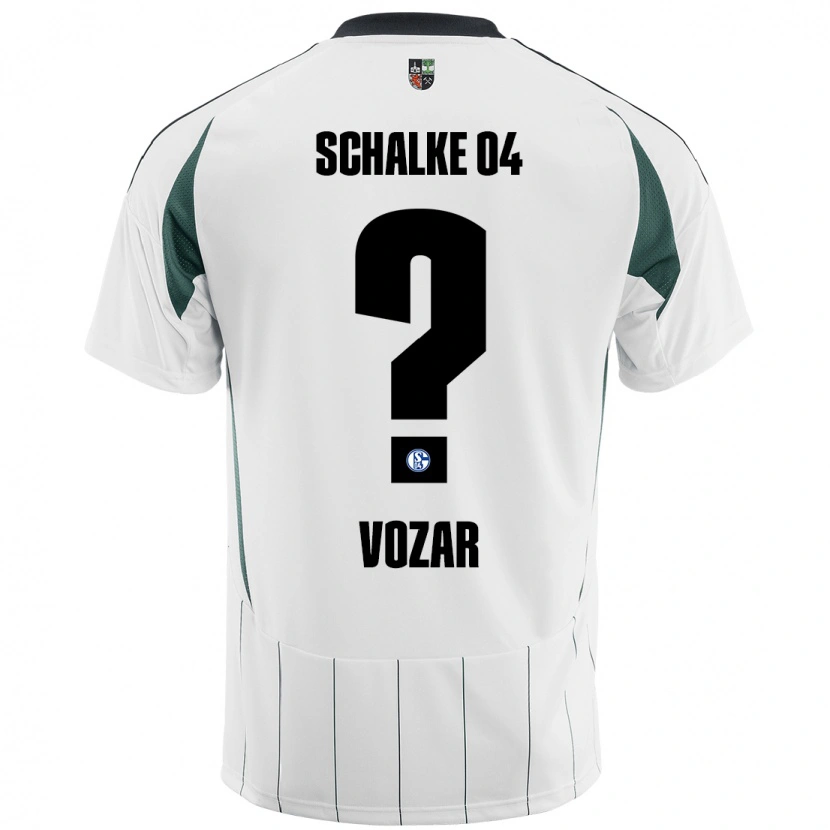 Danxen Kinder Luca Vozar #0 Weiß Grün Auswärtstrikot Trikot 2024/25 T-Shirt