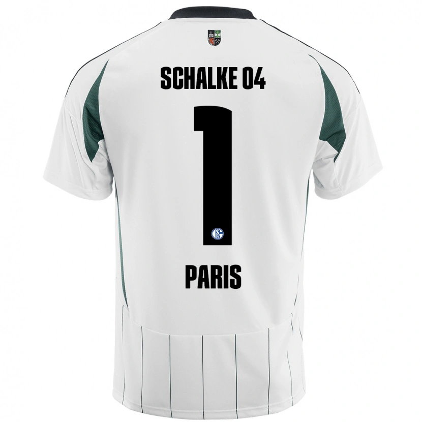 Danxen Kinder Julius Paris #1 Weiß Grün Auswärtstrikot Trikot 2024/25 T-Shirt