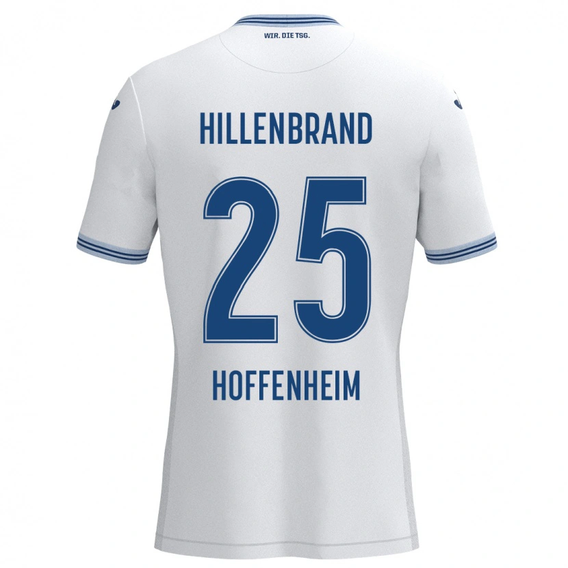 Danxen Kinder Jack Hillenbrand #25 Weiß Blau Auswärtstrikot Trikot 2024/25 T-Shirt