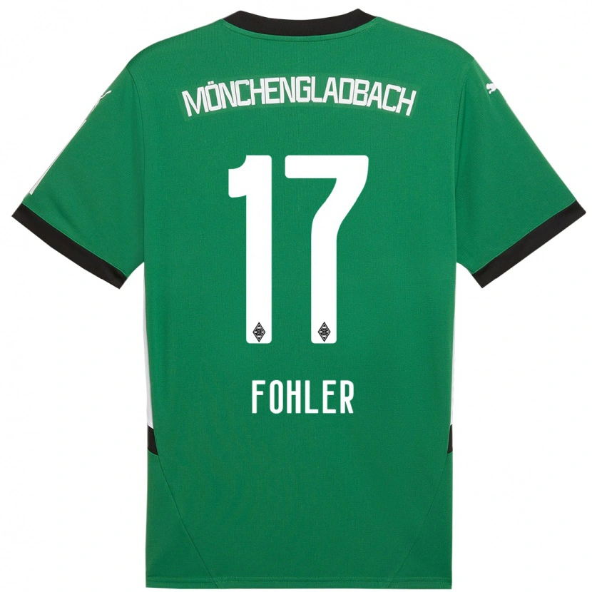 Danxen Kinder Selma Fohler #17 Grün Weiß Auswärtstrikot Trikot 2024/25 T-Shirt
