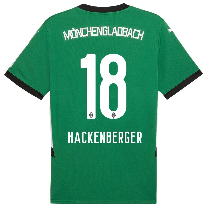 Danxen Kinder Jessica Hackenberger #18 Grün Weiß Auswärtstrikot Trikot 2024/25 T-Shirt