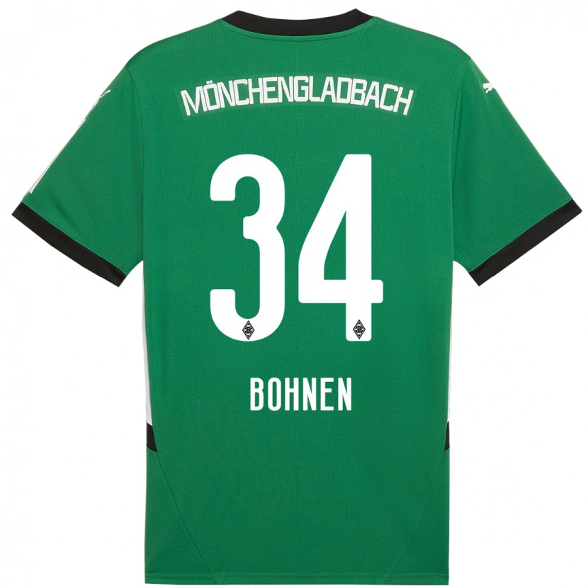 Danxen Kinder Bohnen #34 Grün Weiß Auswärtstrikot Trikot 2024/25 T-Shirt