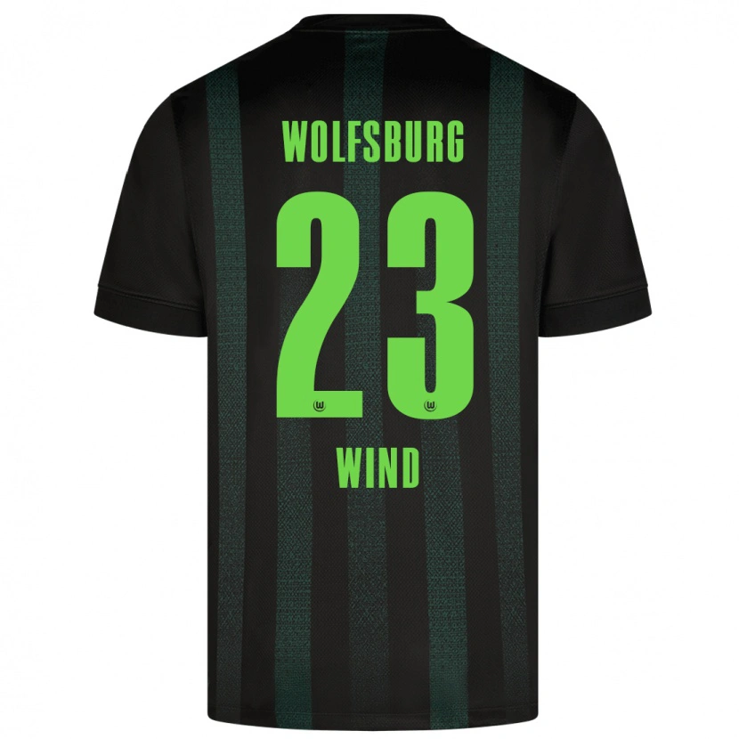 Danxen Kinder Jonas Wind #23 Dunkelgrün Auswärtstrikot Trikot 2024/25 T-Shirt
