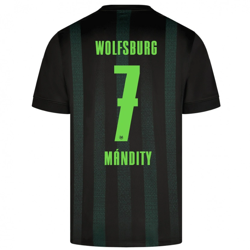 Danxen Kinder Márkó Mándity #7 Dunkelgrün Auswärtstrikot Trikot 2024/25 T-Shirt