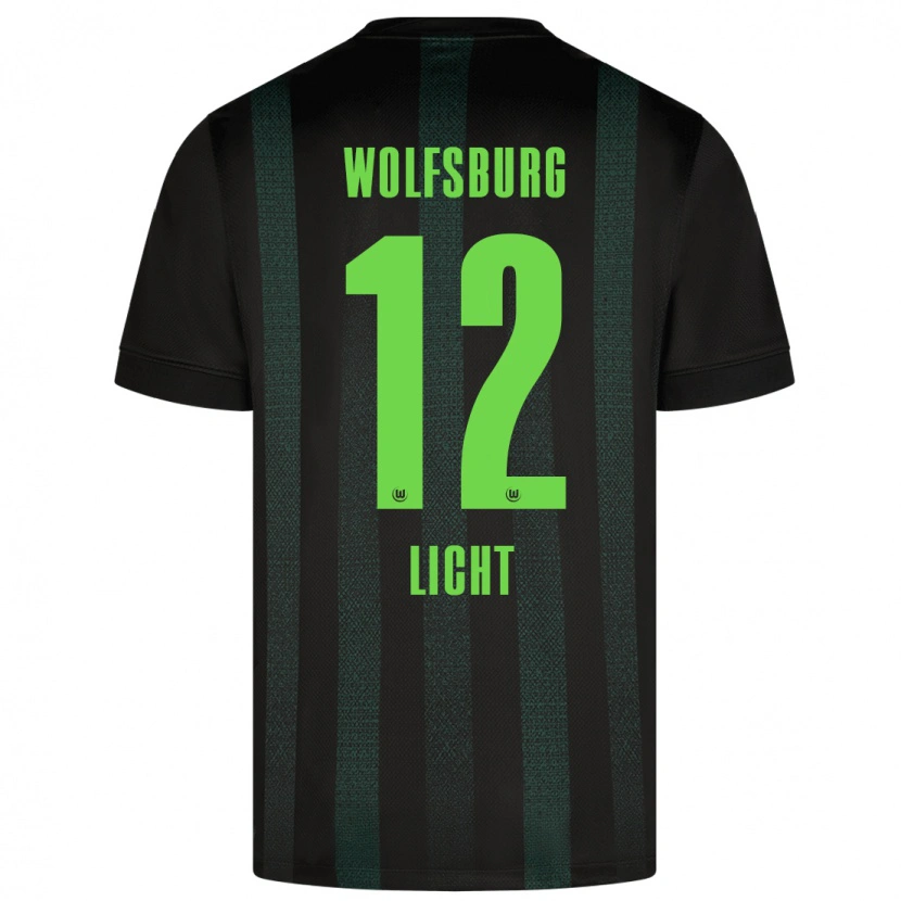 Danxen Kinder Philipp Licht #12 Dunkelgrün Auswärtstrikot Trikot 2024/25 T-Shirt