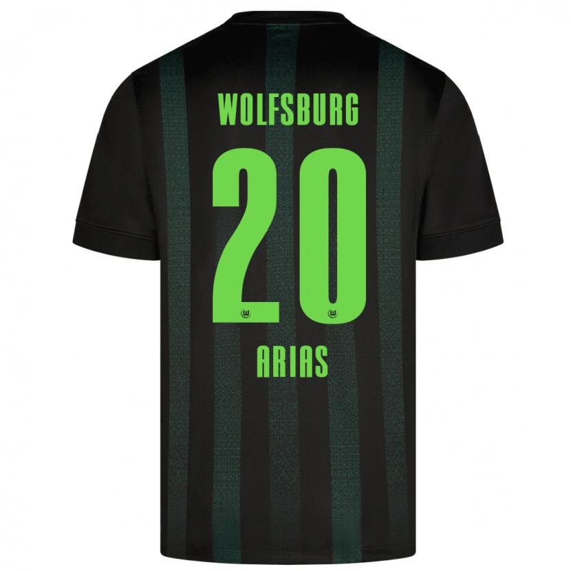 Danxen Kinder Ariana Arias #20 Dunkelgrün Auswärtstrikot Trikot 2024/25 T-Shirt