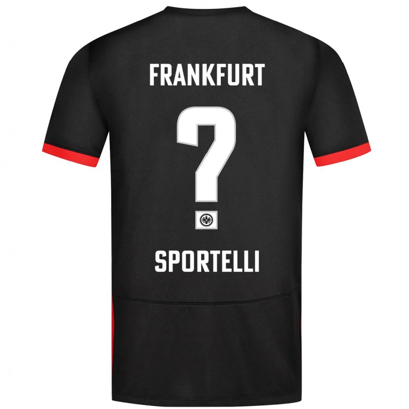 Danxen Kinder Flavio Sportelli #0 Schwarz Auswärtstrikot Trikot 2024/25 T-Shirt
