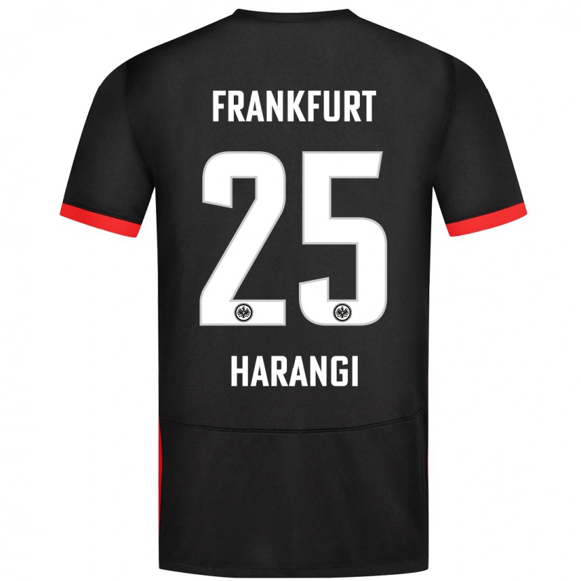 Danxen Kinder Aiden Harangi #25 Schwarz Auswärtstrikot Trikot 2024/25 T-Shirt
