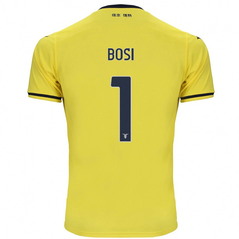 Danxen Kinder Gioele Bosi #1 Gelb Auswärtstrikot Trikot 2024/25 T-Shirt