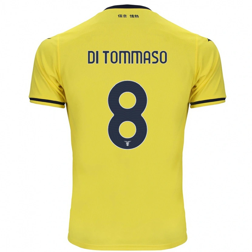 Danxen Kinder Leonardo Di Tommaso #8 Gelb Auswärtstrikot Trikot 2024/25 T-Shirt