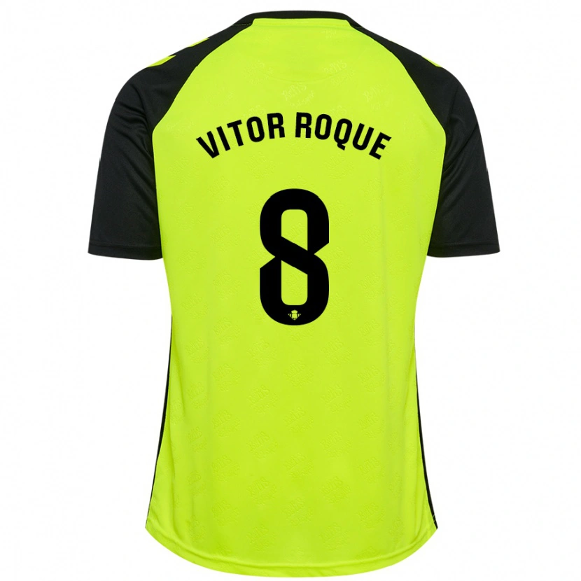 Danxen Herren Vitor Roque #8 Schwarz Rot Auswärtstrikot Trikot 2024/25 T-Shirt
