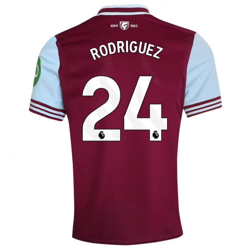 Danxen Herren Guido Rodríguez #24 Dunkelrot Heimtrikot Trikot 2024/25 T-Shirt