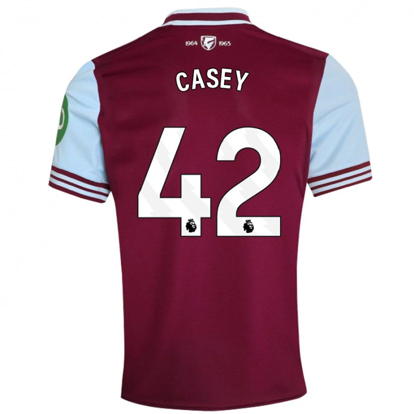 Danxen Herren Kaelan Casey #42 Dunkelrot Heimtrikot Trikot 2024/25 T-Shirt