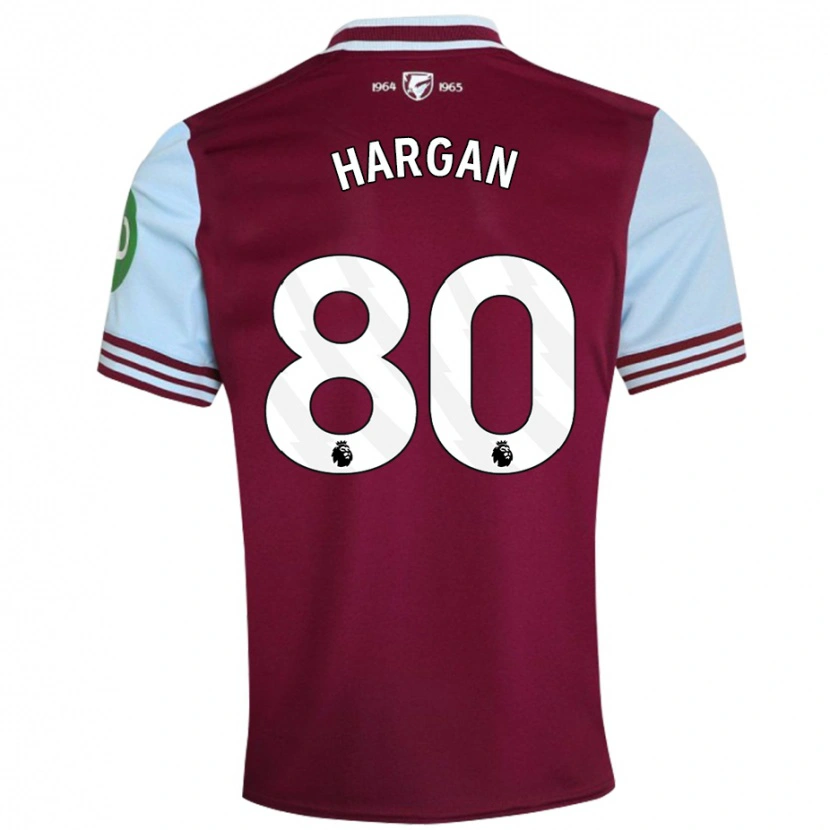 Danxen Herren Riley Hargan #80 Dunkelrot Heimtrikot Trikot 2024/25 T-Shirt